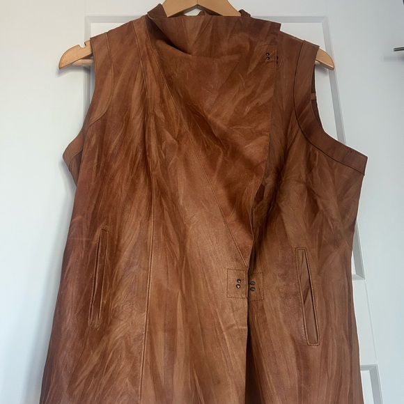 My Tribe Tan Suede Vest - Picture 8 of 8